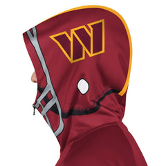 Washington Commanders Pro Player Helmet Full-Zip Hooded Track Jacket Burgundy/Gold | NFL