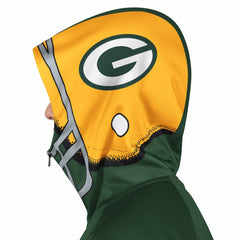 Green Bay Packers Pro Player Helmet Full-Zip Hooded Track Jacket Green/Gold | NFL