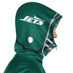 New York Jets Pro Player Helmet Full-Zip Hooded Track Jacket Green/Black | NFL