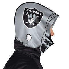 Las Vegas Raiders Pro Player Helmet Full-Zip Hooded Track Jacket Black/Silver | NFL
