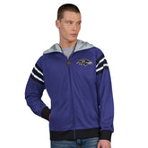 Baltimore Ravens Pro Player Helmet Full-Zip Hooded Track Jacket Purple/Black | NFL