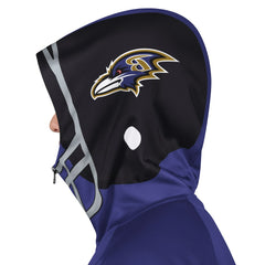 Baltimore Ravens Pro Player Helmet Full-Zip Hooded Track Jacket Purple/Black | NFL