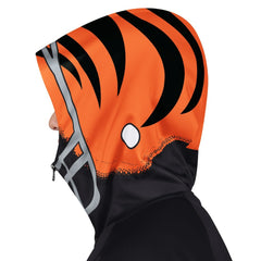 Cincinnati Bengals Pro Player Helmet Full-Zip Hooded Track Jacket Black/Orange | NFL