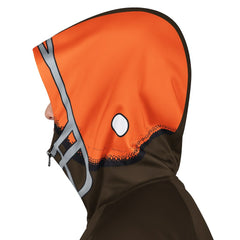 Cleveland Browns Pro Player Retro Helmet Full-Zip Hooded Track Jacket Brown/Orange | NFL