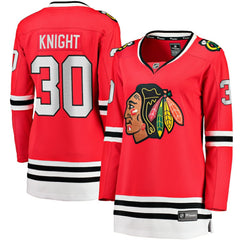 Spencer Knight Chicago Blackhawks Fanatics Women's Home Breakaway Player Jersey - Red - NHL