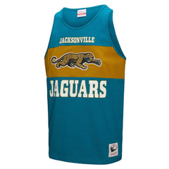Jacksonville Jaguars Retro Colorblock Tank Top Teal | Mitchell & Ness