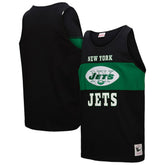 New York Jets Retro Colorblock Tank Top Black | Mitchell & Ness