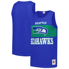 Seattle Seahawks Retro Colorblock Tank Top Royal | Mitchell & Ness