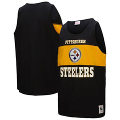 Pittsburgh Steelers Retro Colorblock Tank Top Black | Mitchell & Ness
