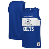 Indianapolis Colts Retro Colorblock Tank Top Royal | Mitchell & Ness