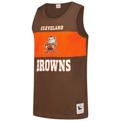 Cleveland Browns Retro Colorblock Tank Top Brown | Mitchell & Ness