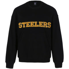 Pittsburgh Steelers Cuce Women's Chenille Jeweled Sweatshirt Black | NFL