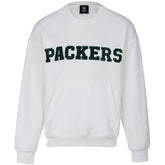 Green Bay Packers Cuce Women's Chenille Jeweled Sweatshirt White | NFL