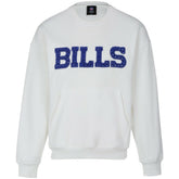 Buffalo Bills Cuce Women's Chenille Jeweled Sweatshirt White | NFL