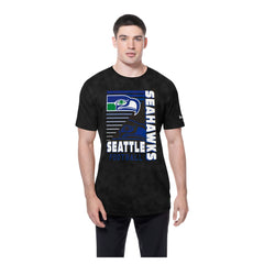 Seattle Seahawks New Era Retro Logo Enzyme Washed Oversized T-Shirt Black | NFL