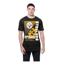 Pittsburgh Steelers New Era Enzyme Washed Oversized T-Shirt Black | NFL