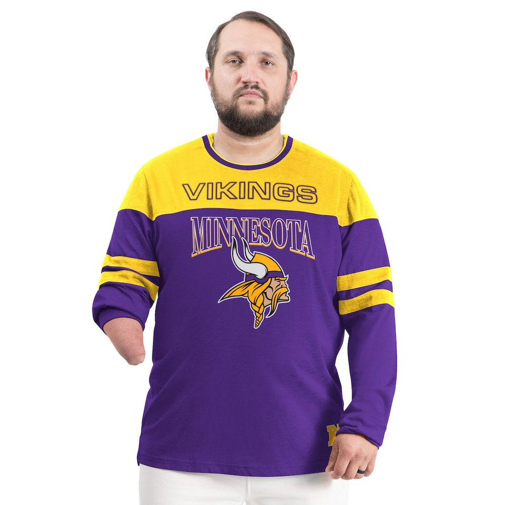 Minnesota Vikings G-III Sports by Carl Banks Adaptive Outlast Long Sleeve T-Shirt Purple/Gold | NFL
