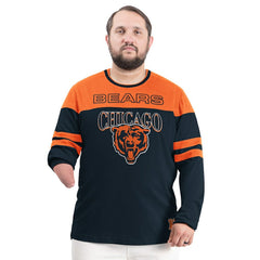 Chicago Bears G-III Sports by Carl Banks Adaptive Outlast Long Sleeve T-Shirt Navy/Orange | NFL