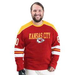 Kansas City Chiefs G-III Sports by Carl Banks Adaptive Lord Stanley Crewneck Sweatshirt Red | NFL
