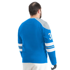 Detroit Lions G-III Sports by Carl Banks Adaptive Lord Stanley Crewneck Sweatshirt Blue | NFL