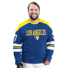 Los Angeles Rams G-III Sports by Carl Banks Adaptive Lord Stanley Crewneck Sweatshirt Royal | NFL
