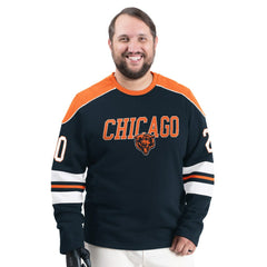 Chicago Bears G-III Sports by Carl Banks Adaptive Lord Stanley Crewneck Sweatshirt Navy | NFL