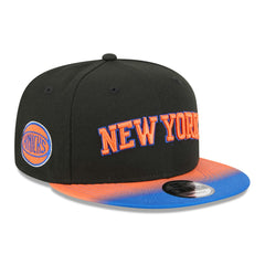 New York Knicks Jersey Hook Statement Edition 9FIFTY Snapback Hat Black/Blue - NBA