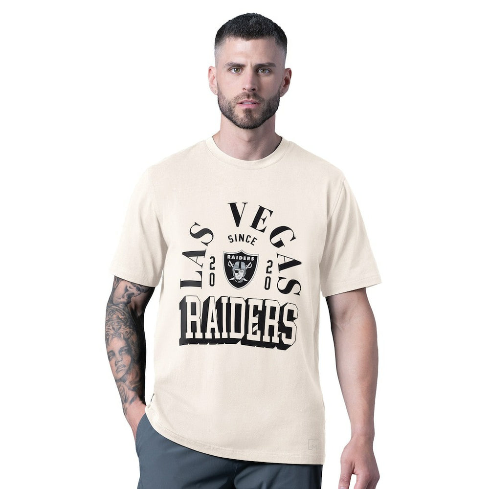 Las Vegas Raiders MSX by Michael Strahan Whiteout Vintage T-Shirt White | NFL