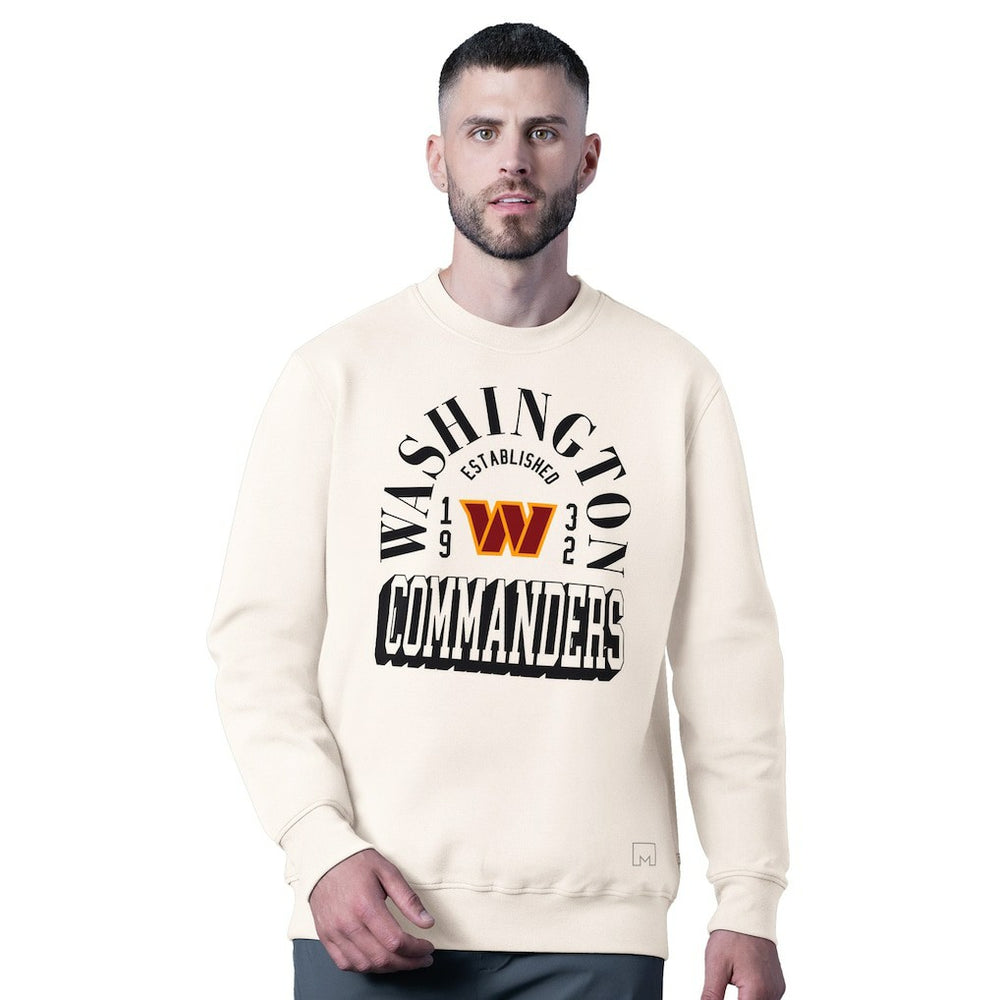 Washington Commanders MSX by Michael Strahan Whiteout Tri-Blend Sweatshirt White | NFL