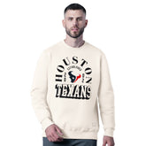 Houston Texans MSX by Michael Strahan Whiteout Tri-Blend Sweatshirt White | NFL