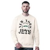 New York Jets MSX by Michael Strahan Whiteout Tri-Blend Sweatshirt White | NFL