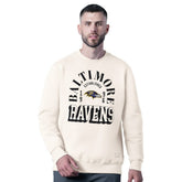 Baltimore Ravens MSX by Michael Strahan Whiteout Tri-Blend Sweatshirt White | NFL