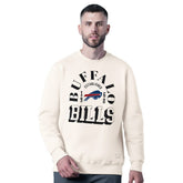 Buffalo Bills MSX by Michael Strahan Whiteout Tri-Blend Sweatshirt White | NFL