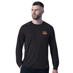 Cincinnati Bengals MSX by Michael Strahan Forward Long-Sleeve T-Shirt Black | NFL