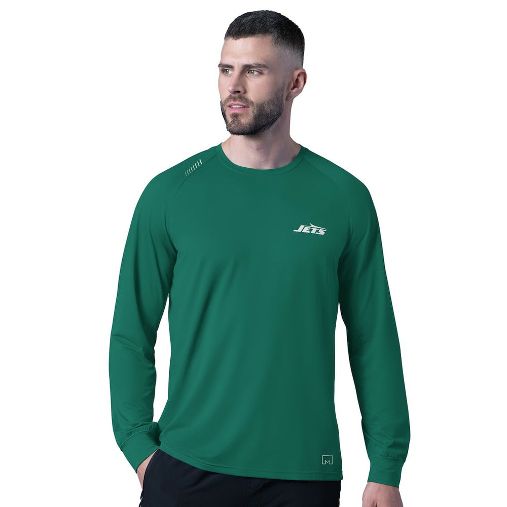 New York Jets MSX by Michael Strahan Forward Long-Sleeve T-Shirt Green | NFL
