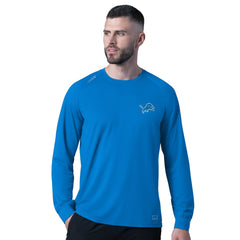 Detroit Lions MSX by Michael Strahan Forward Long-Sleeve T-Shirt Royal | NFL