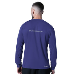 Baltimore Ravens MSX by Michael Strahan Forward Long-Sleeve T-Shirt Purple | NFL