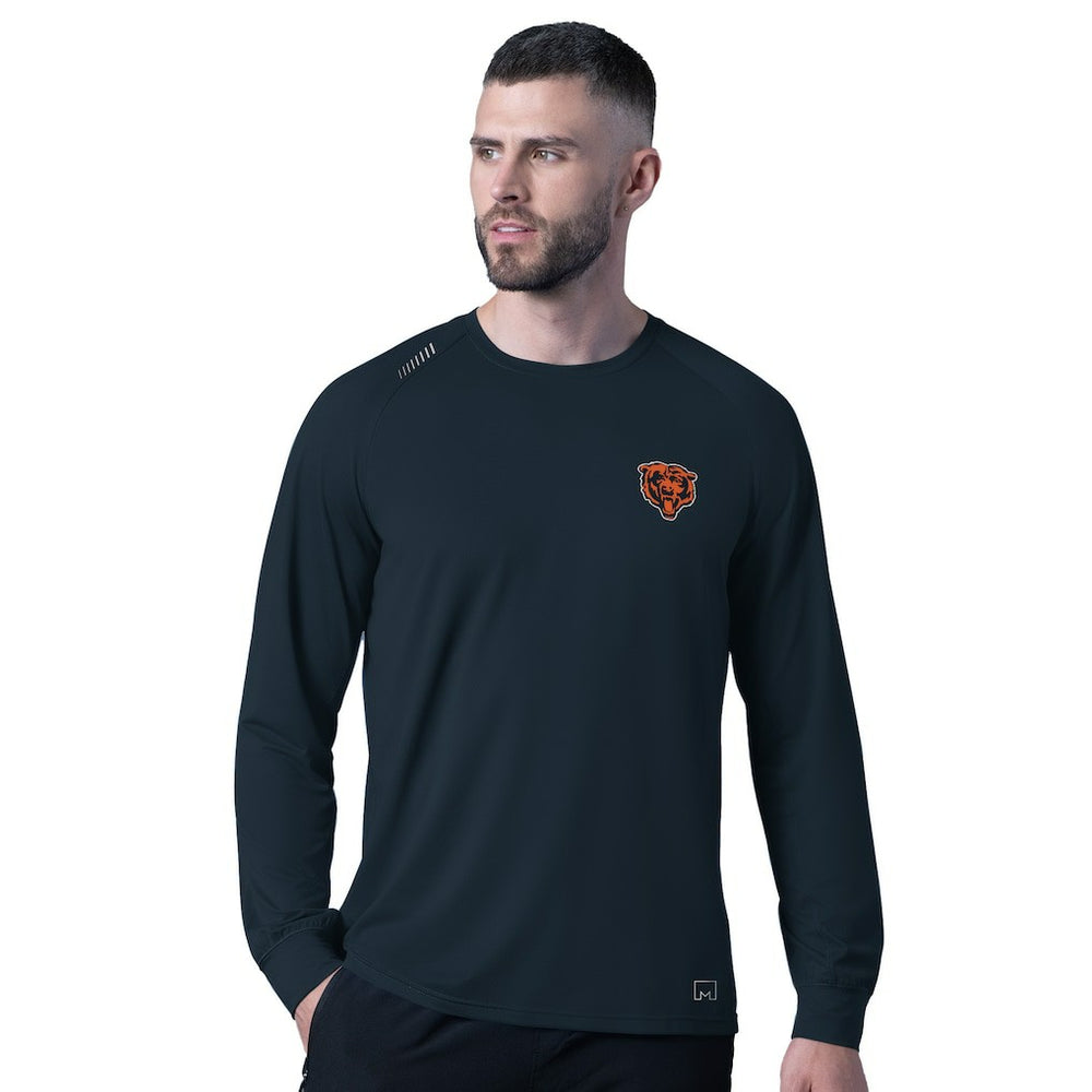 Chicago Bears MSX by Michael Strahan Forward Long-Sleeve T-Shirt Navy | NFL