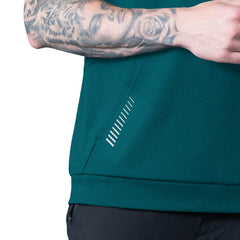 Philadelphia Eagles MSX by Michael Strahan Tri-Blend Rebound Sleeveless Hoodie Green | NFL