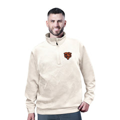 Chicago Bears MSX by Michael Strahan Cross Training Half-Zip Pullover White | NFL