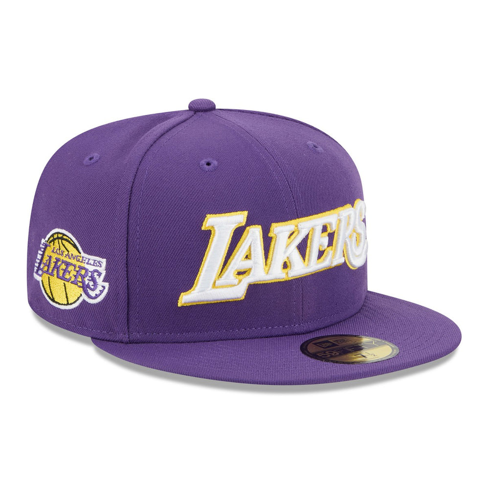 Los Angeles Lakers Jersey Hook Statement Edition 59FIFTY Fitted Hat Purple - NBA