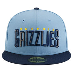 Memphis Grizzlies Statement Edition Jersey Hook 59Fifty Fitted Hat Light Blue - NBA