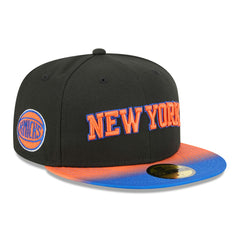 New York Knicks Jersey Hook Statement Edition 59FIFTY Fitted Hat Black/Blue - NBA