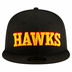 Atlanta Hawks Statement Edition Jersey Hook 59Fifty Fitted Hat Black - NBA