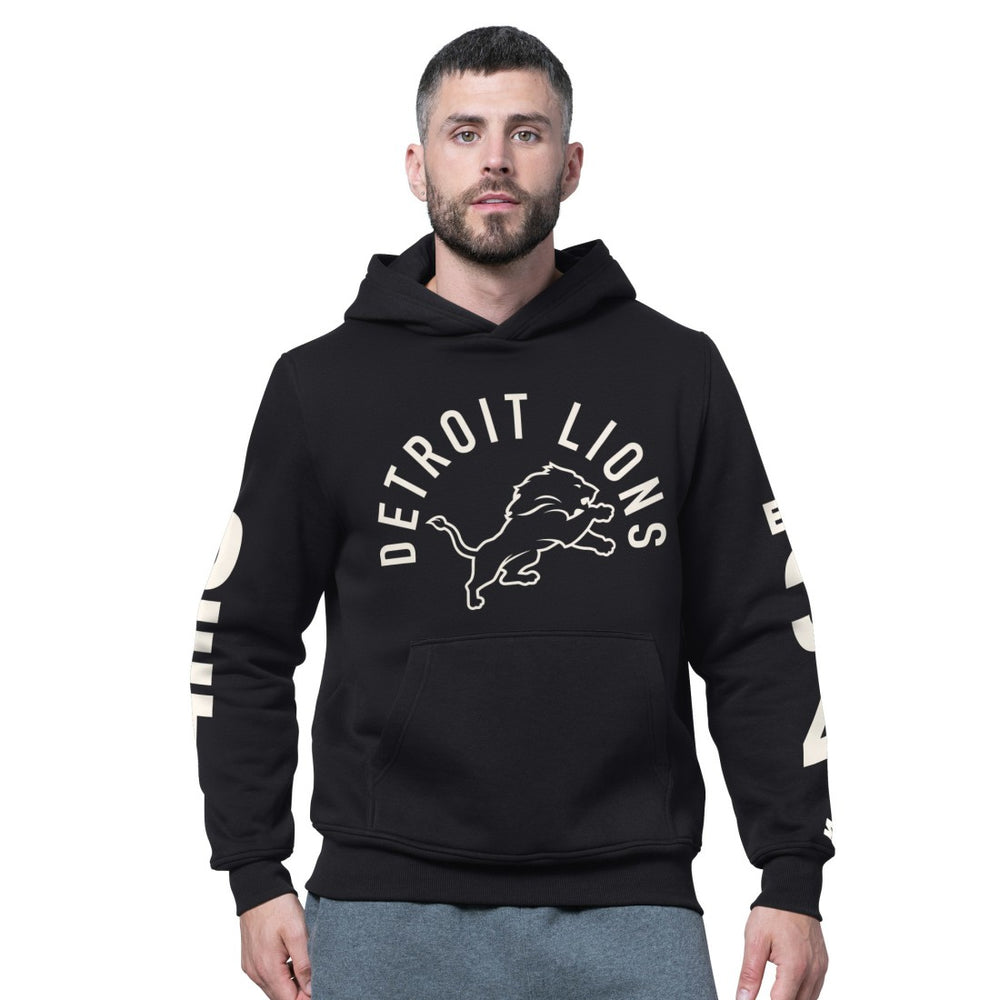 Detroit Lions Starter Handoff Fleece Hoodie Sweatshirt Black | NFL