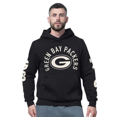 Green Bay Packers Starter Handoff Fleece Hoodie Sweatshirt Black | NFL