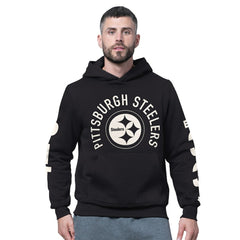 Pittsburgh Steelers Starter Handoff Fleece Hoodie Sweatshirt Black | NFL