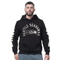Seattle Seahawks Starter Handoff Fleece Hoodie Sweatshirt Black | NFL