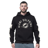 Miami Dolphins Starter Handoff Fleece Hoodie Sweatshirt Black | NFL