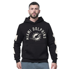 Miami Dolphins Starter Handoff Fleece Hoodie Sweatshirt Black | NFL